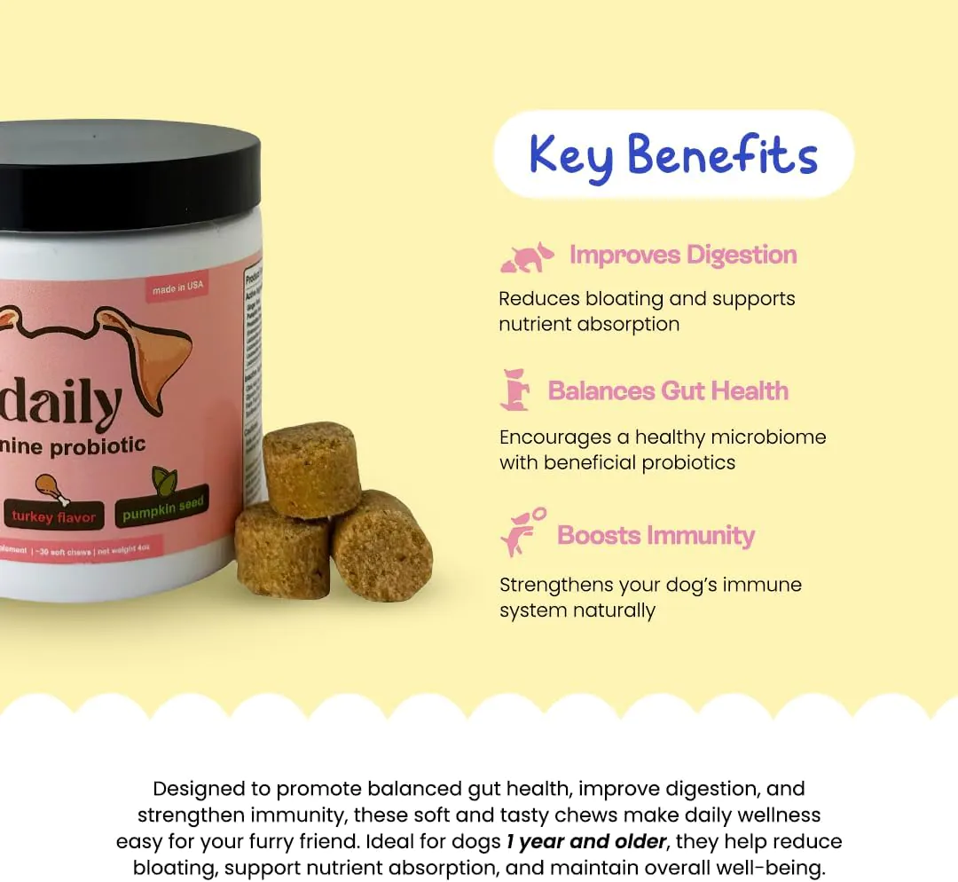 Probiotics for Dogs - Turkey Flavor - Image 3